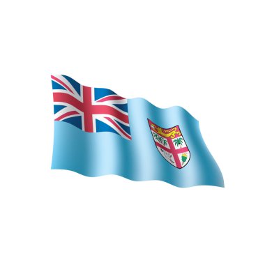 Fiji bayrak, vektör çizim