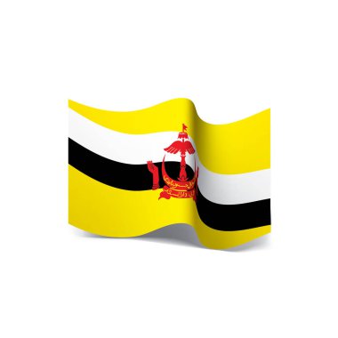 bayrak, beyaz bir arka plan üzerinde vektör çizim