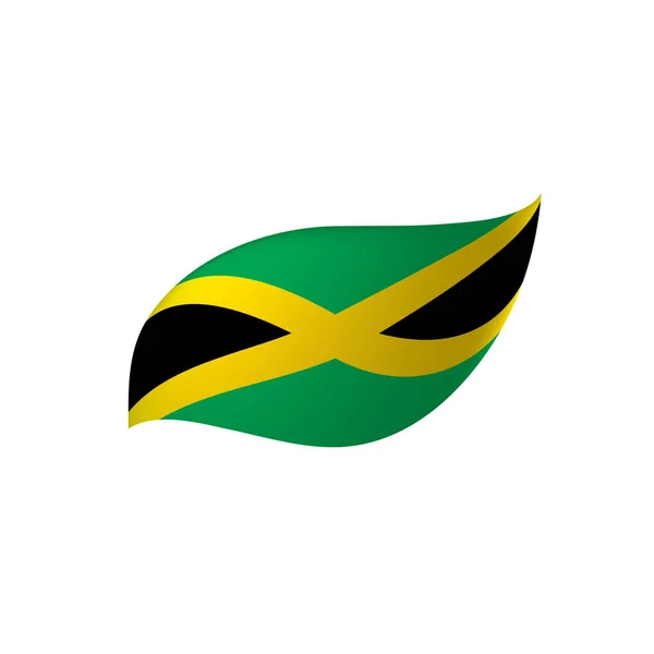 Bandera de Jamaica, vector de ilustración — Archivo Imágenes Vectoriales