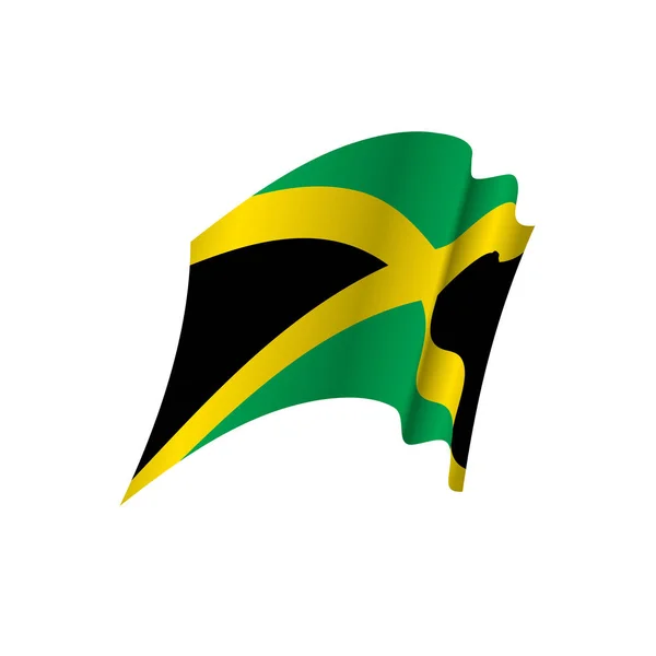 Jamaica flagga, vektor illustration — Stock vektor