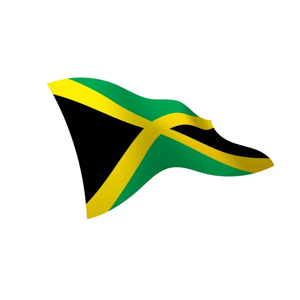 Jamaica flagga, vektor illustration — Stock vektor