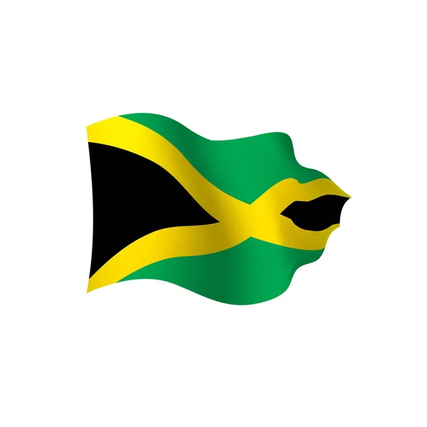 Bandeira da Jamaica, ilustração vetorial — Vetor de Stock