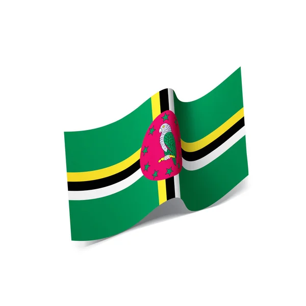 Bandera de Dominica, ilustración vectorial — Archivo Imágenes Vectoriales