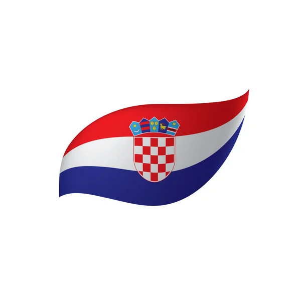クロアチアの旗、ベクトル イラスト — ストックベクタ