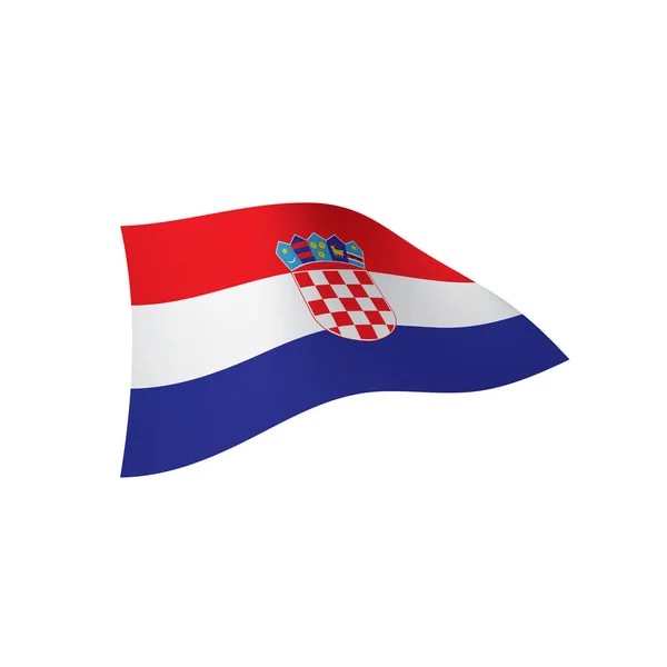 Bandera de Croacia, ilustración vectorial — Vector de stock