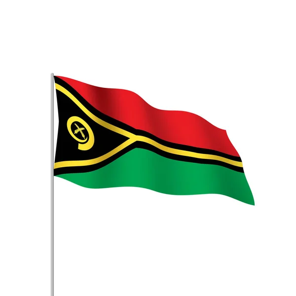 Vanuatu flag, vector illustration — Stock Vector