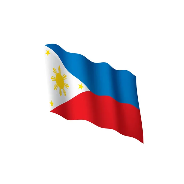 Bendera Filipina, ilustrasi vektor - Stok Vektor