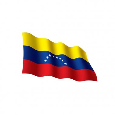 Venezuela bayrağı, vektör illüstrasyonu