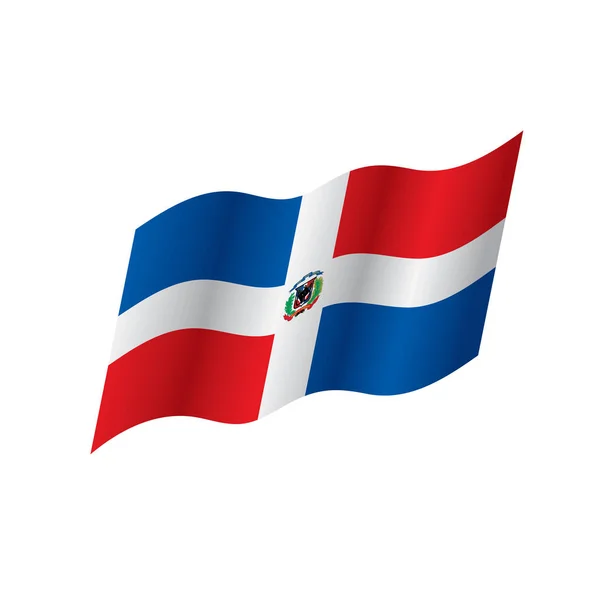 Dominicana flaga, ilustracji wektorowych — Wektor stockowy