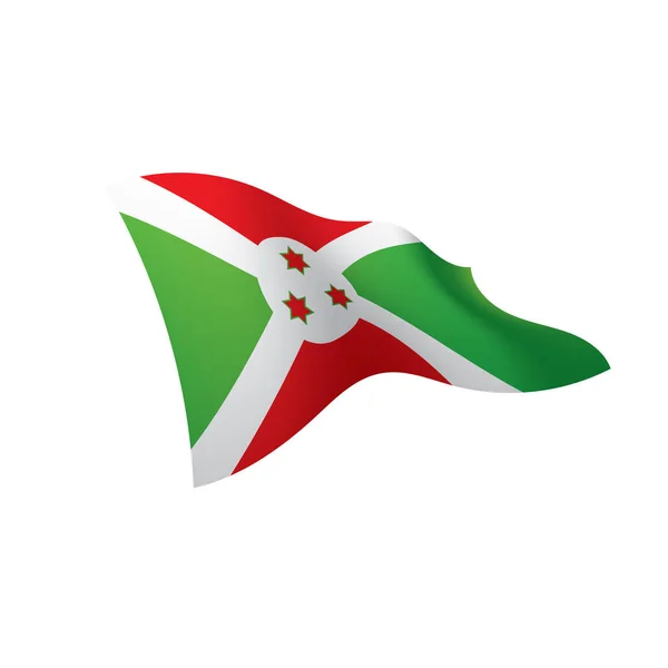 Burundi flag, vector illustration — Stock Vector