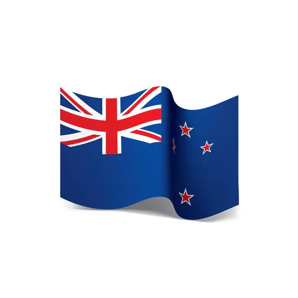 Új-Zéland zászló, vektoros illusztráció — Stock Vector