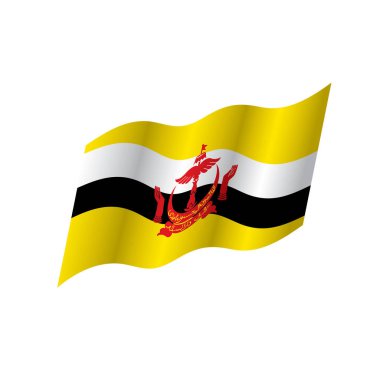 bayrak, beyaz bir arka plan üzerinde vektör çizim