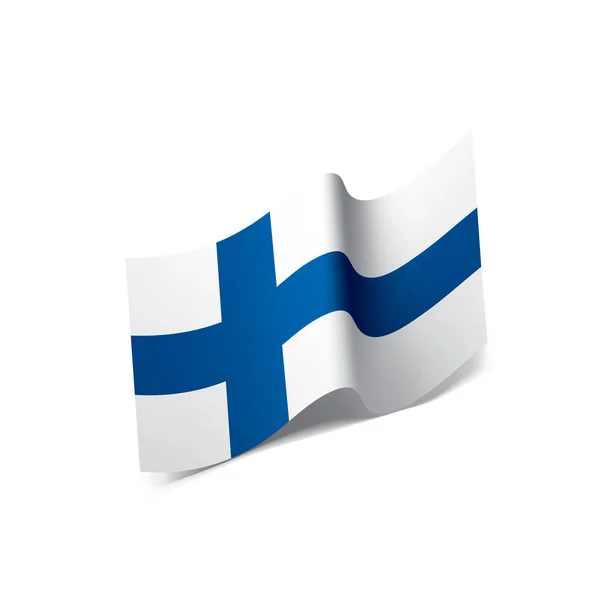 Finland flag, vector illustration — Stock Vector