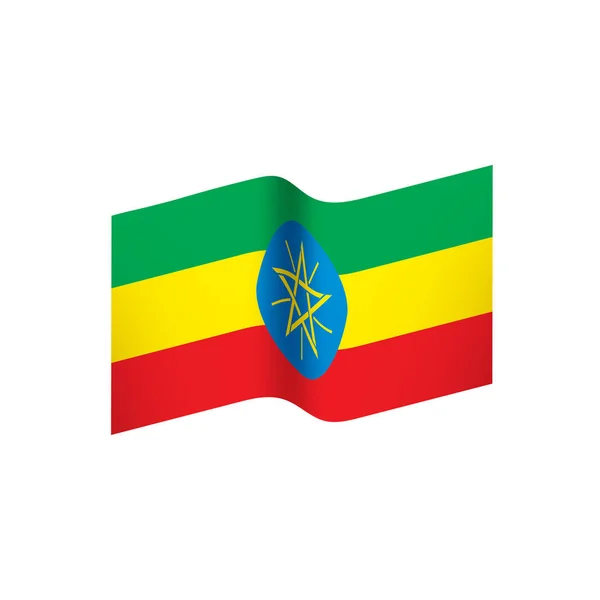 Drapeau Ethiopie, illustration vectorielle — Image vectorielle