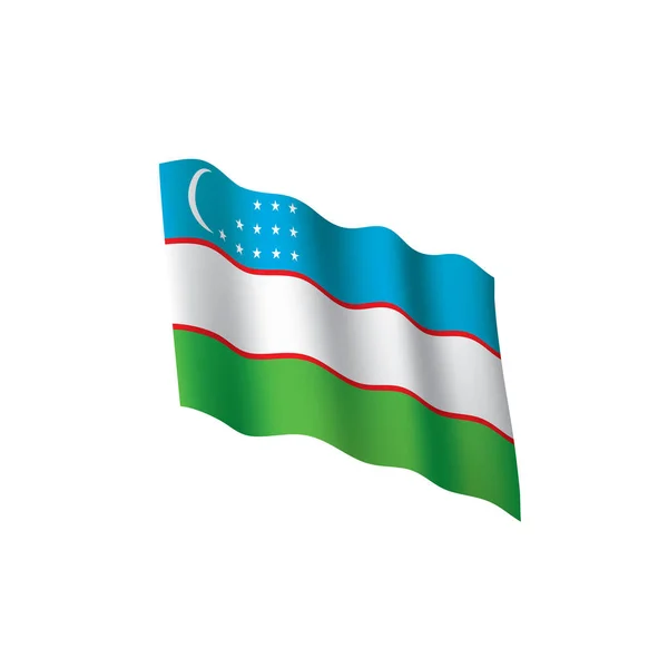 Özbekistan bayrağı, vektör çizim — Stok Vektör