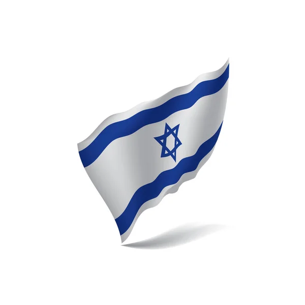 Bandera de Israel, ilustración vectorial — Vector de stock