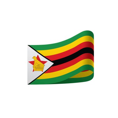 Zimbabve bayrağı, vektör çizim