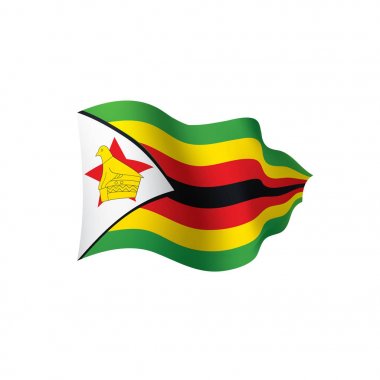 Zimbabve bayrağı, vektör çizim