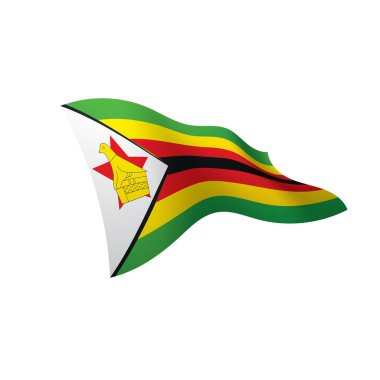 Zimbabve bayrağı, vektör çizim