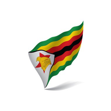 Zimbabve bayrağı, vektör çizim