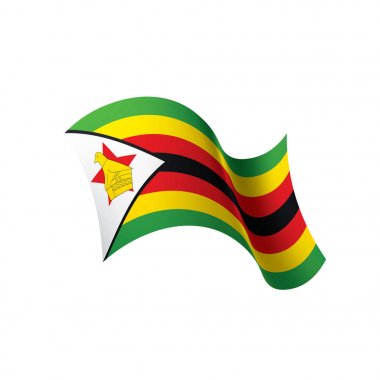 Zimbabve bayrağı, vektör çizim