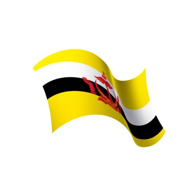 bayrak, beyaz bir arka plan üzerinde vektör çizim