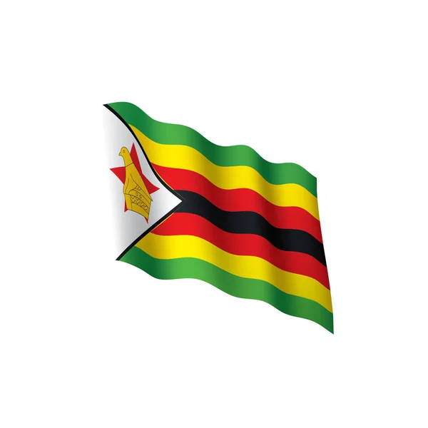 De vlag van Zimbabwe, vectorillustratie — Stockvector