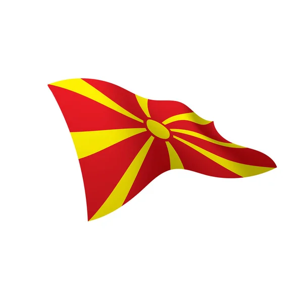 Macedónia bandeira, ilustração vetorial —  Vetores de Stock