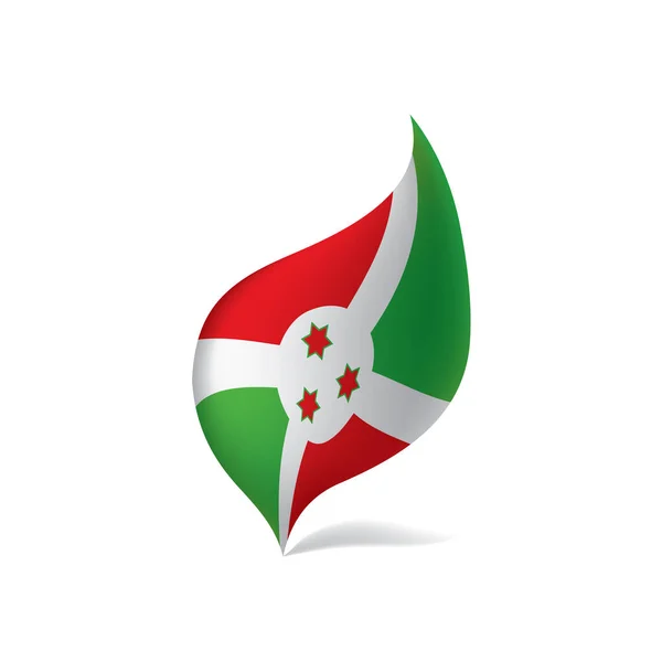 Флаг Бурунди, векторная иллюстрация — стоковый вектор
