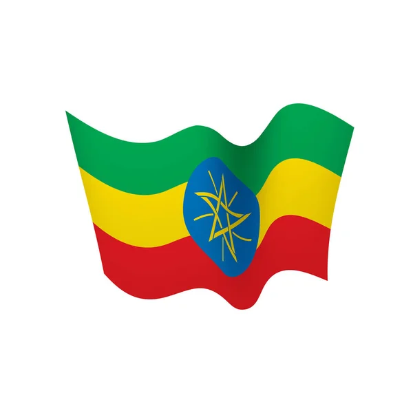 Drapeau Ethiopie, illustration vectorielle — Image vectorielle