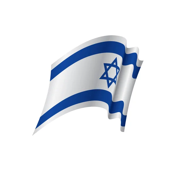 Bandera de Israel, ilustración vectorial — Archivo Imágenes Vectoriales