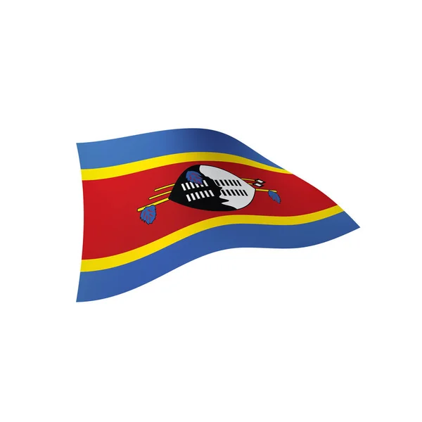 Vlag van Swaziland, vectorillustratie — Stockvector