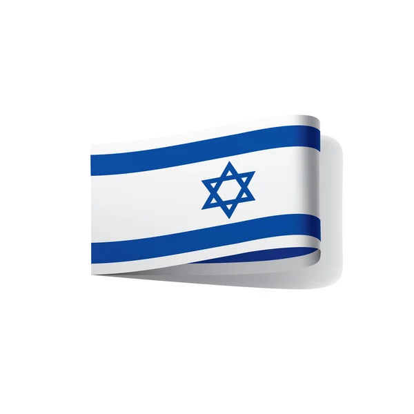 Israel flag, vector illustration — Stock Vector