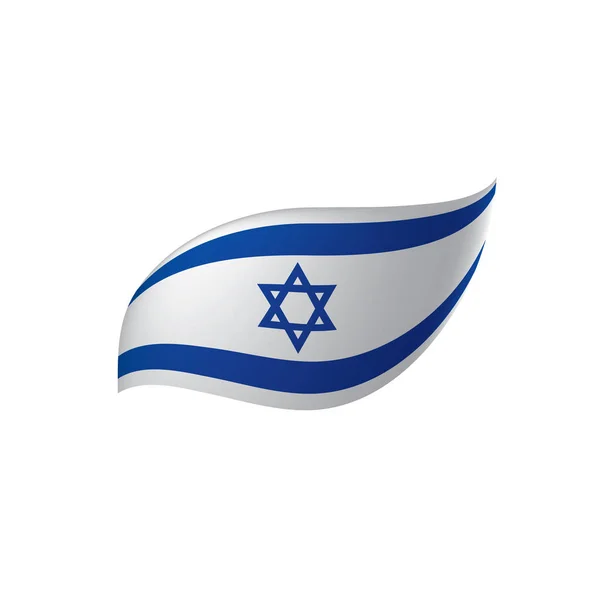 Israël vlag, vector illustratie — Stockvector