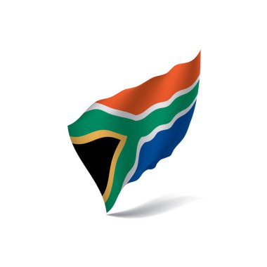 Güney Afrika bayrak, vektör çizim