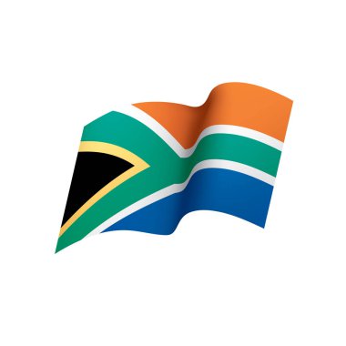 Güney Afrika bayrak, vektör çizim