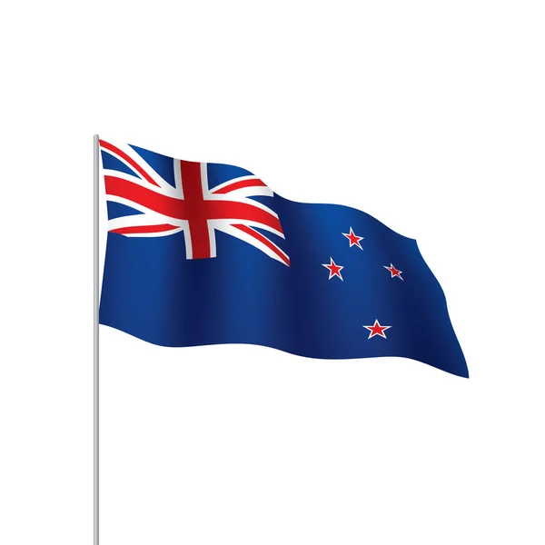 Yeni Zelanda bayrağı, vektör çizim — Stok Vektör