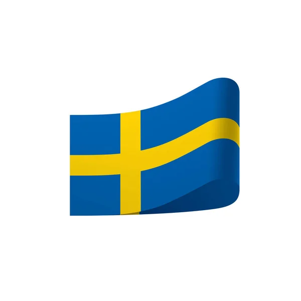 Флаг Швеции, векторная иллюстрация — стоковый вектор