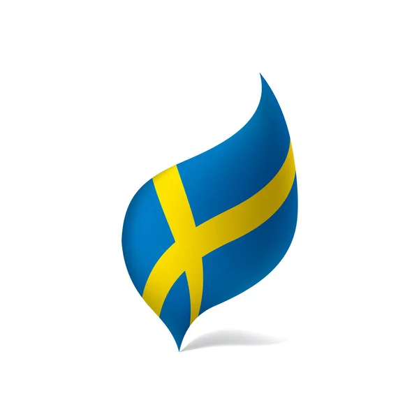 瑞典国旗，矢量插图 — 图库矢量图片