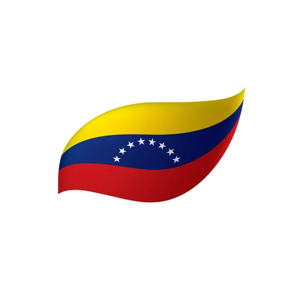 Bandera de Venezuela, vector de ilustración — Vector de stock