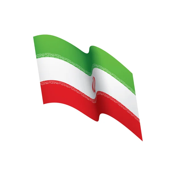 Iranische Flagge, Vektorillustration — Stockvektor