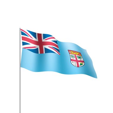 Fiji bayrak, vektör çizim