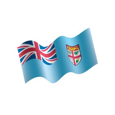 Fiji bayrak, vektör çizim