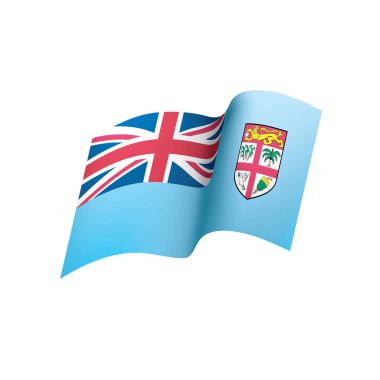 Fiji bayrak, vektör çizim