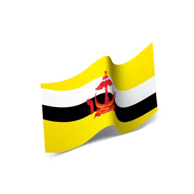 bayrak, beyaz bir arka plan üzerinde vektör çizim