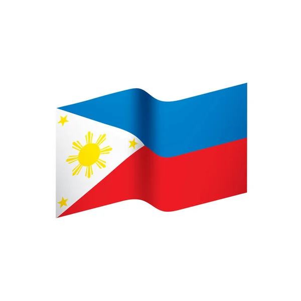 Philippinische Flagge, Vektorillustration — Stockvektor