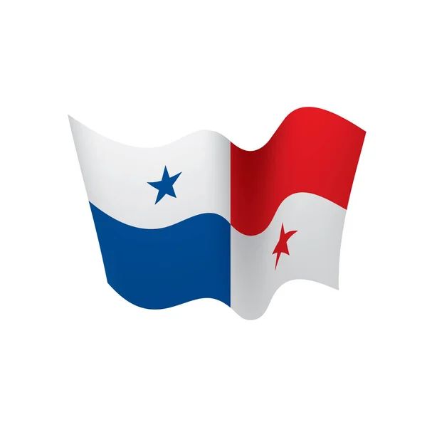 Bandiera Panama, illustrazione vettoriale — Vettoriale Stock