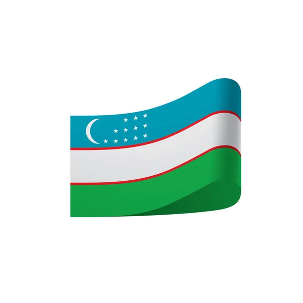 Bandera de Uzbekistán, ilustración vectorial — Vector de stock