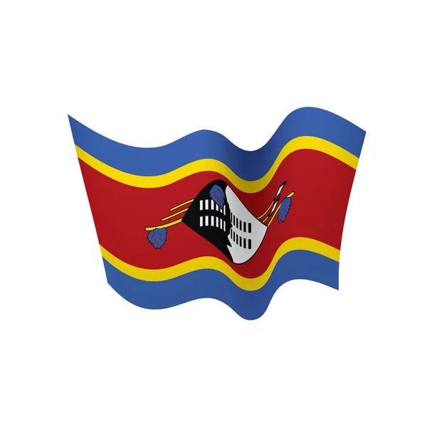 Bandera de Suazilandia, ilustración vectorial — Archivo Imágenes Vectoriales
