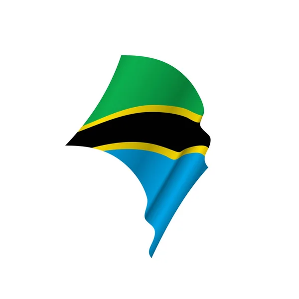Bandera de Tanzania, vector de ilustración — Archivo Imágenes Vectoriales